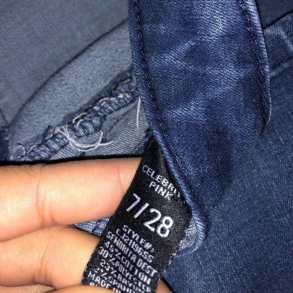 CELEBRITY Pink Distressed Ripped skinny Jeans - Picture 7 of 8